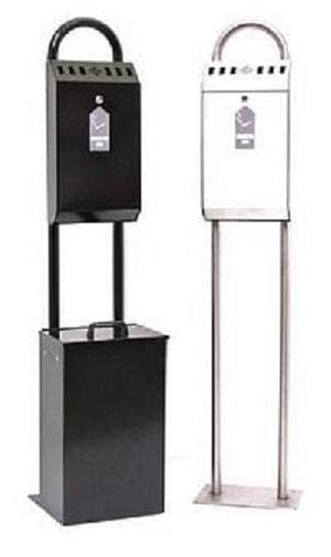 Floor Standing Cigarette Disposal Bin with Optional Litter Bin