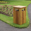 Iroko Hardwood Bin - 98 Litre