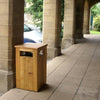 Iroko Hardwood Bin - 98 Litre